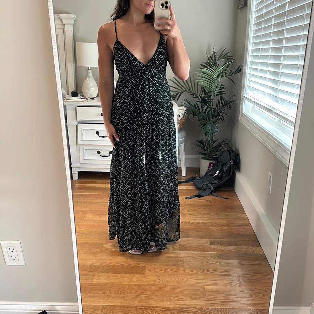 Abercrombie Polka Dot Maxi Dress